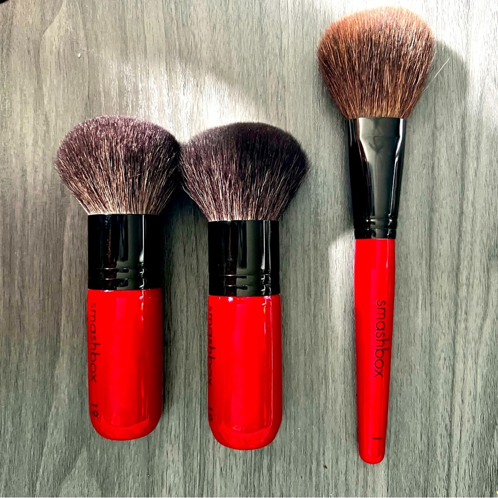 SMASHBOX ⚜️ Set of 3 Makeup Brushes New